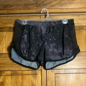Black and gray athletic shorts